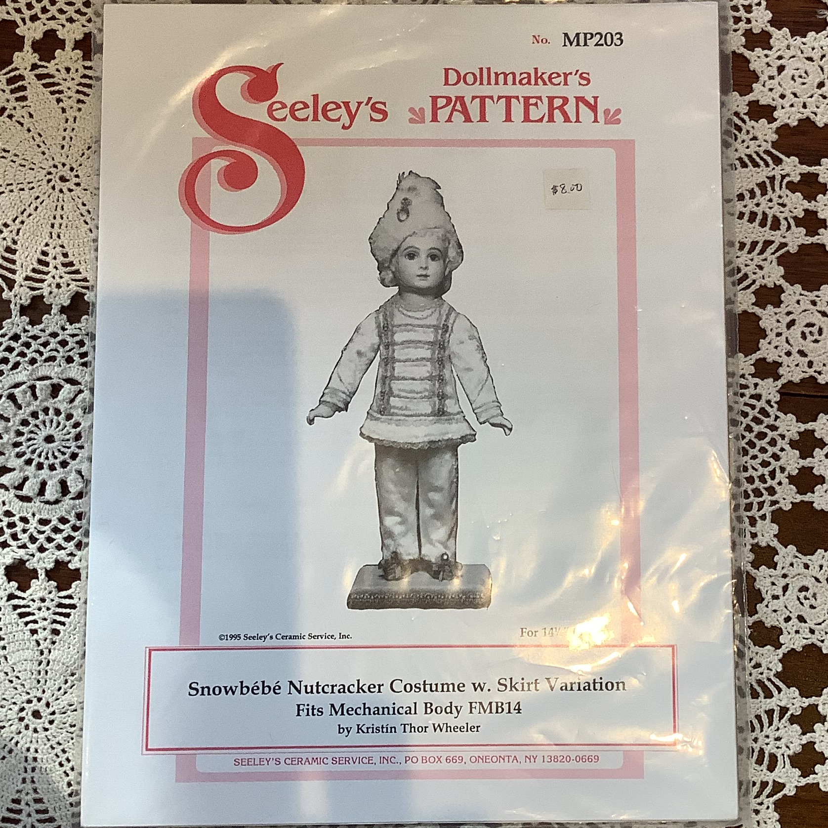 Sewing pattern to make a stylized nutcracker costume for 14-inch mechanical body