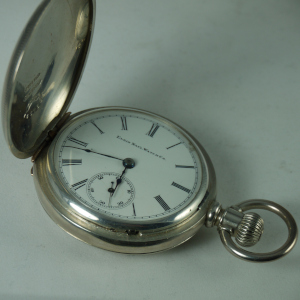 1911 Elgin 18 Size pocket watch in coin silver hunter case