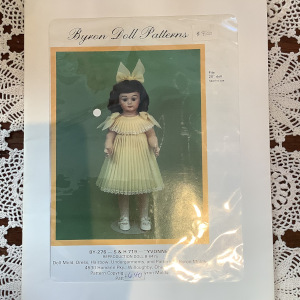 Sewing pattern to make pleated dress for 20-inch doll