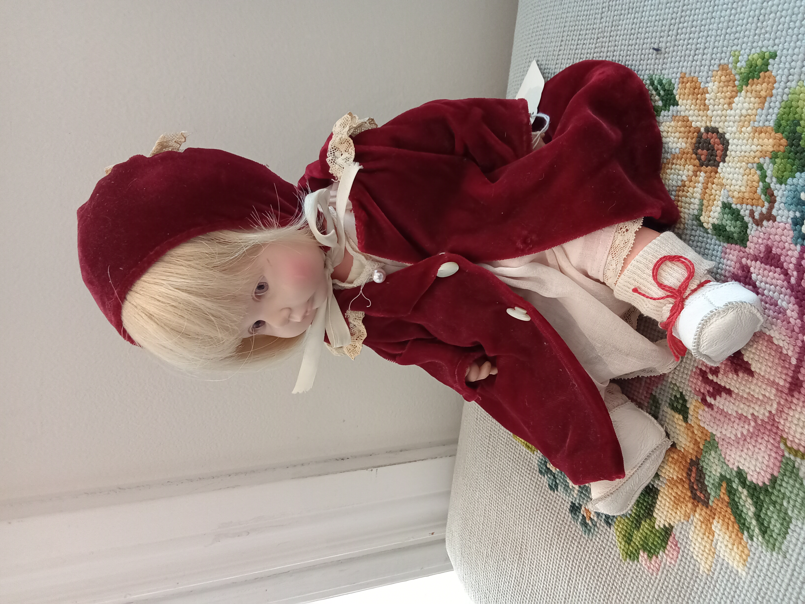 Vintage Baby in Red side 1