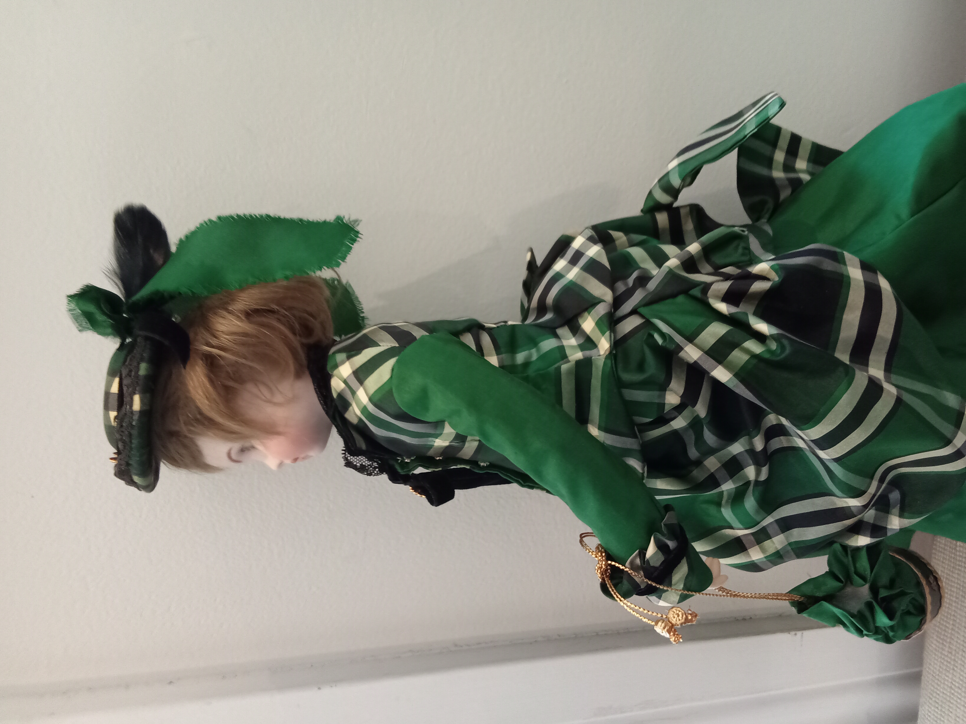 Lady in Green Plaid side 1