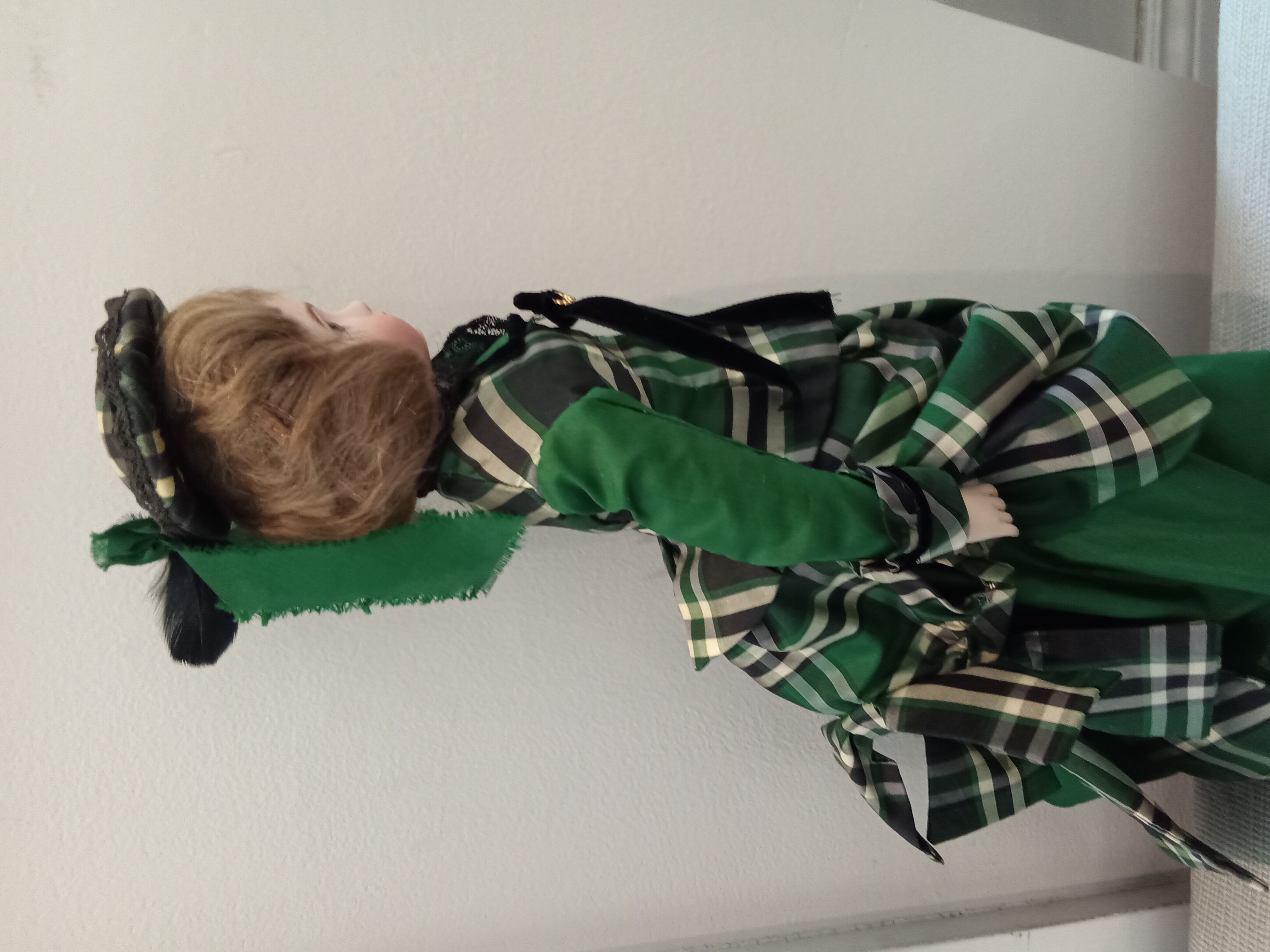 Lady in Green Plaid side 2