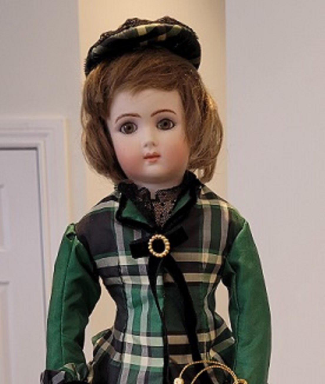 Lady in Green Plaid full